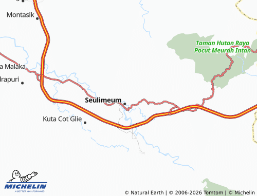 MICHELIN Gampong Raya map - ViaMichelin