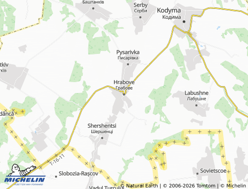 Mapa MICHELIN Hrabove - ViaMichelin