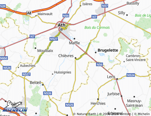 Mappa MICHELIN Chièvres - ViaMichelin