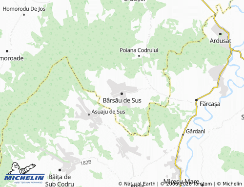 Mappa MICHELIN Bârsău de Sus - ViaMichelin