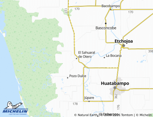 Mapa MICHELIN El Sahuaral de Otero - ViaMichelin
