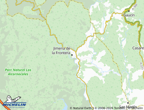 MICHELIN Jimena de la Frontera map - ViaMichelin