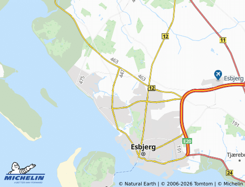 Mapa MICHELIN Sønderris - ViaMichelin