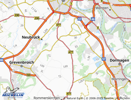 MICHELIN-Landkarte Gubisrath - ViaMichelin