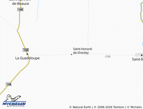 Carte MICHELIN Saint-Honoré-de-Shenley - ViaMichelin