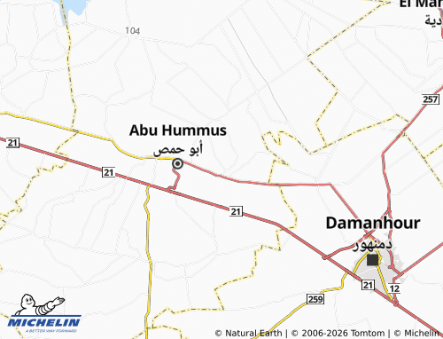 Mapa MICHELIN Munsha'at Damasna - ViaMichelin