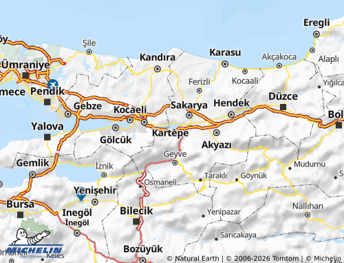 Mappa MICHELIN Sapanca - ViaMichelin