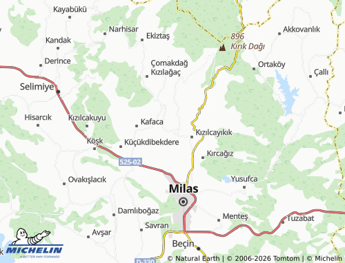 MICHELIN Bahçeburun map - ViaMichelin