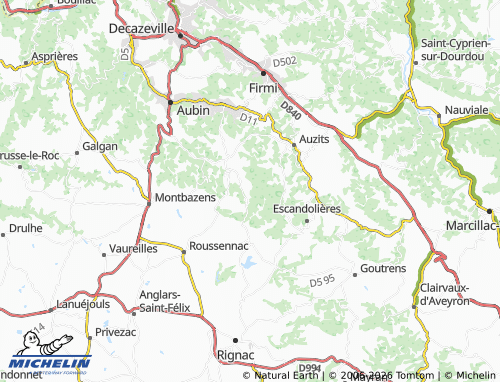 MICHELIN Antagnagues map - ViaMichelin