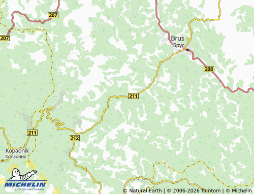 Kaart MICHELIN Vlajkovci - ViaMichelin