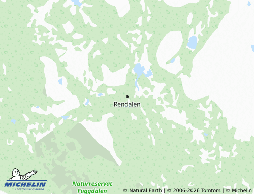 MICHELIN Rendalen map - ViaMichelin