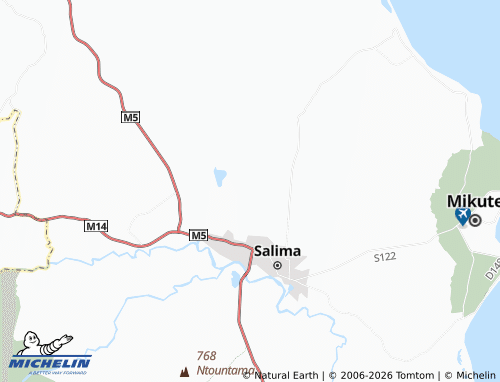 MICHELIN Njenga map - ViaMichelin
