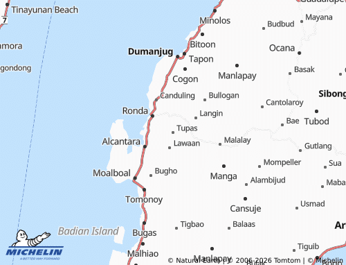 MICHELIN Tupas map - ViaMichelin