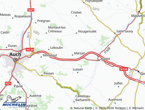Mappa MICHELIN Marsan - ViaMichelin