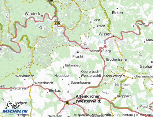 MICHELIN Unterschützen map - ViaMichelin