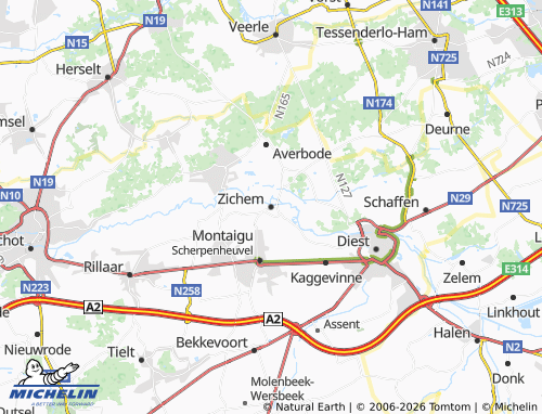 Mapa MICHELIN Zichem - ViaMichelin