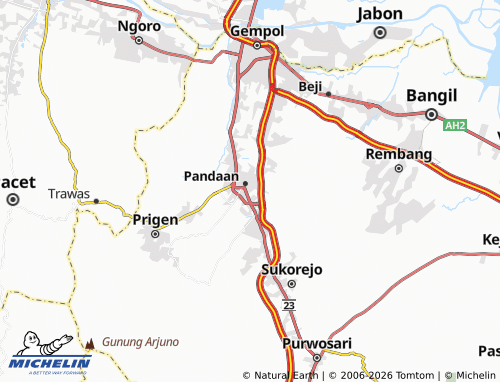 MICHELIN Jogosari map - ViaMichelin