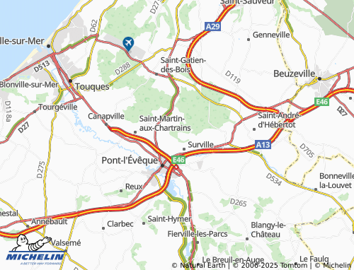 Carte MICHELIN Mont Saint-Léger - ViaMichelin