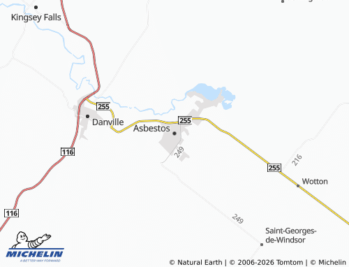 Mappa MICHELIN Asbestos - ViaMichelin
