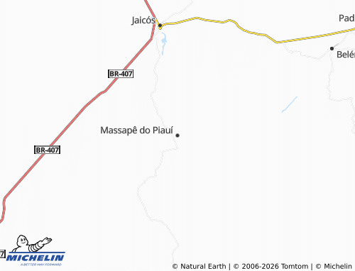 MICHELIN Massapê do Piauí map - ViaMichelin