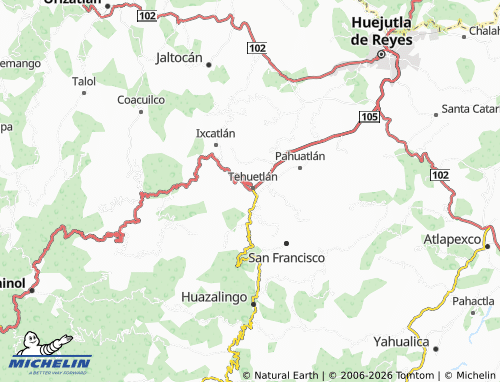Mappa MICHELIN San José Tehuetlán - ViaMichelin
