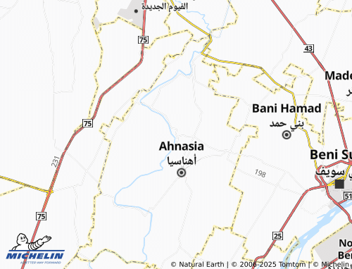 MICHELIN El Awawna map - ViaMichelin