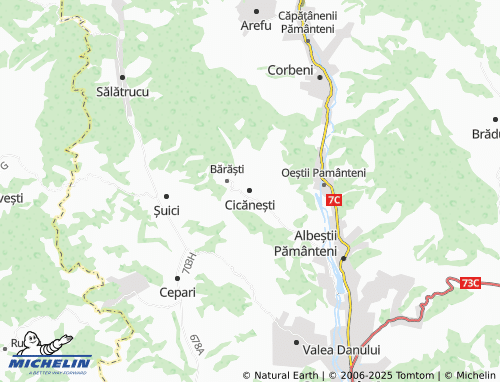 MICHELIN Cicănești map - ViaMichelin