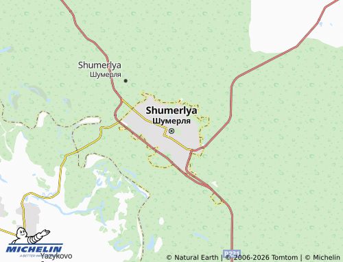 MICHELIN-Landkarte Shumerlya - ViaMichelin