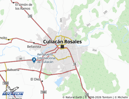 MICHELIN Miguel Alemán map - ViaMichelin