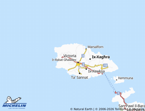 Mapa MICHELIN L-Għasri - ViaMichelin