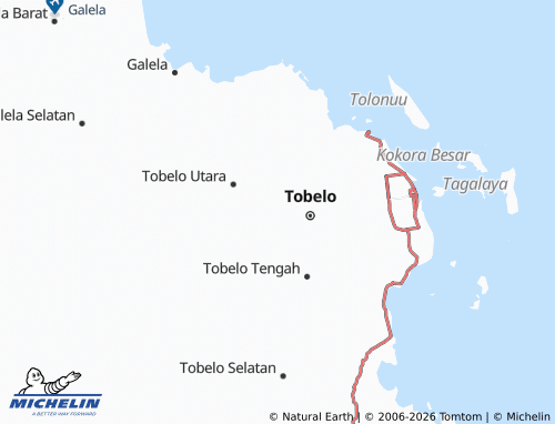 MICHELIN Gorua Utara map - ViaMichelin