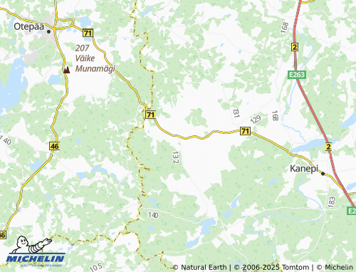 MICHELIN Kaagvere map - ViaMichelin