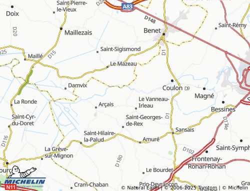 Mappa MICHELIN Irleau - ViaMichelin