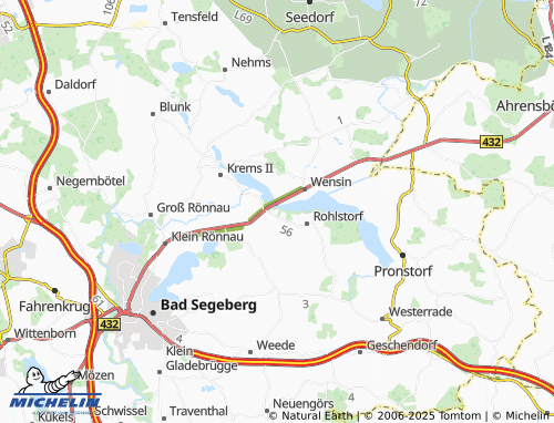 MICHELIN Wardersee map - ViaMichelin