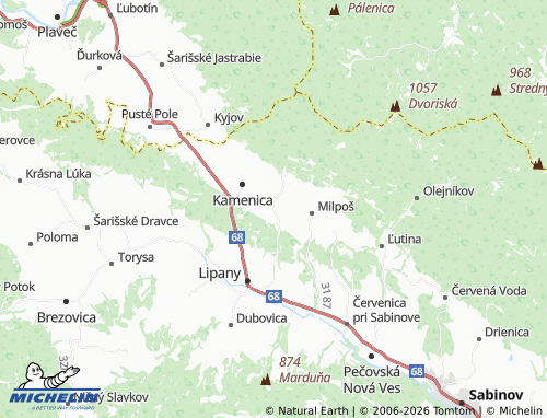 MICHELIN-Landkarte Lúčka - ViaMichelin