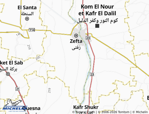 Carte MICHELIN Kafr Abd al-Rahman - ViaMichelin