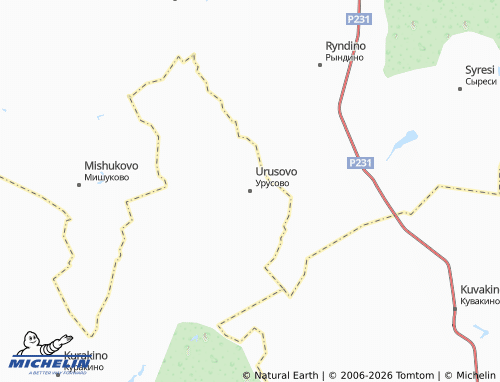 MICHELIN-Landkarte Urusovo - ViaMichelin