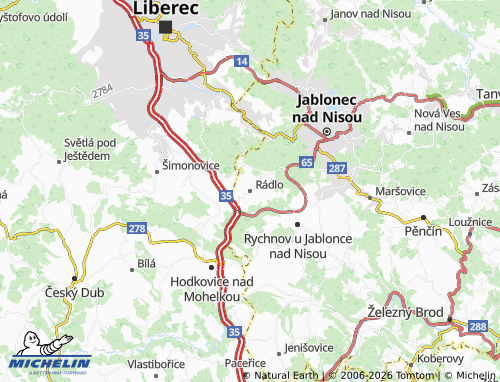 Mappa MICHELIN Rádlo - ViaMichelin