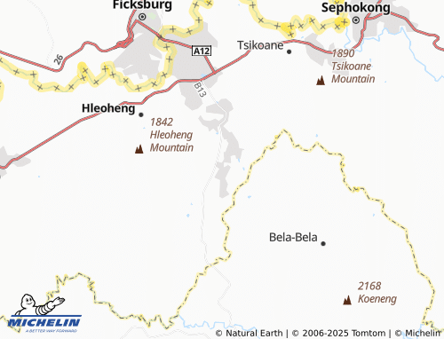 MICHELIN Ha Ntebele map - ViaMichelin