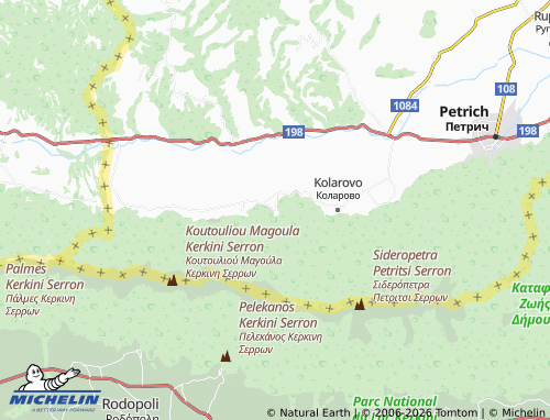 MICHELIN Kamena map - ViaMichelin