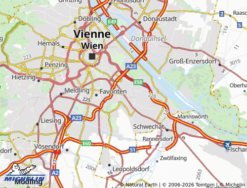MICHELIN Simmering map - ViaMichelin