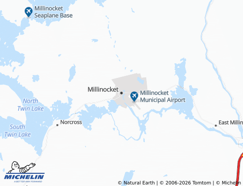 Mappa MICHELIN Millinocket - ViaMichelin