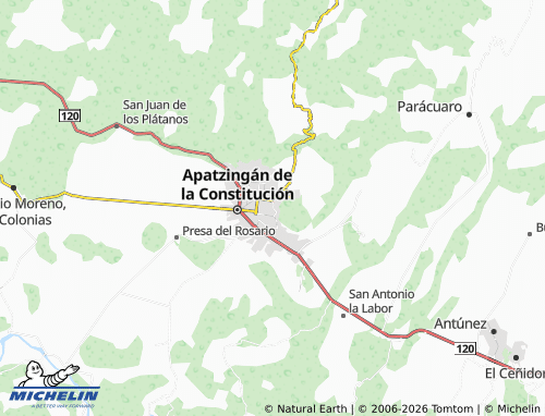 Mapa MICHELIN 22 de Octubre - ViaMichelin