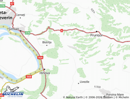 Mappa MICHELIN Ștefan Odobleja - ViaMichelin