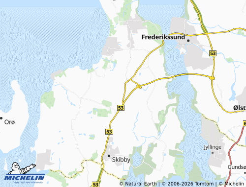 MICHELIN Onsved Huse map - ViaMichelin