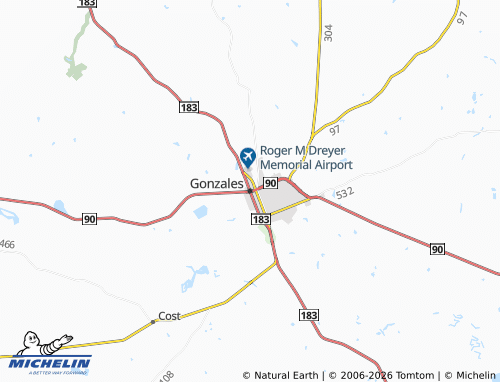 Mappa MICHELIN Gonzales - ViaMichelin