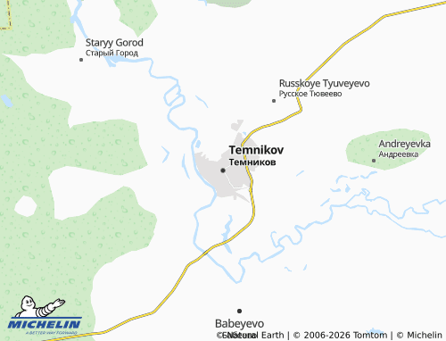 MICHELIN-Landkarte Temnikov - ViaMichelin