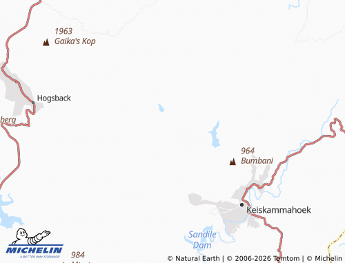 MICHELIN-Landkarte Upper Mnyameni - ViaMichelin