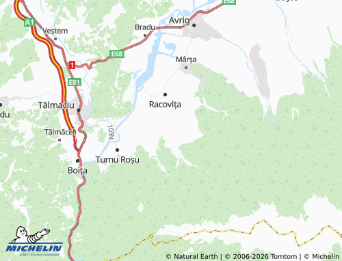 Mappa MICHELIN Sebeșu De Sus - ViaMichelin