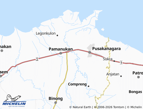 MICHELIN Mulyasari map - ViaMichelin